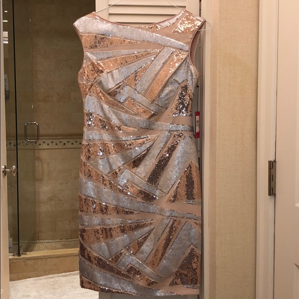 Vince Camuto Sequin Cocktail Dress